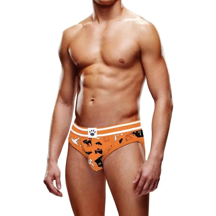 Underwear XS Prowler Halloween Brief Orange White Prowler Prowler Halloween Brief Orange White - Hugz and Kizzez