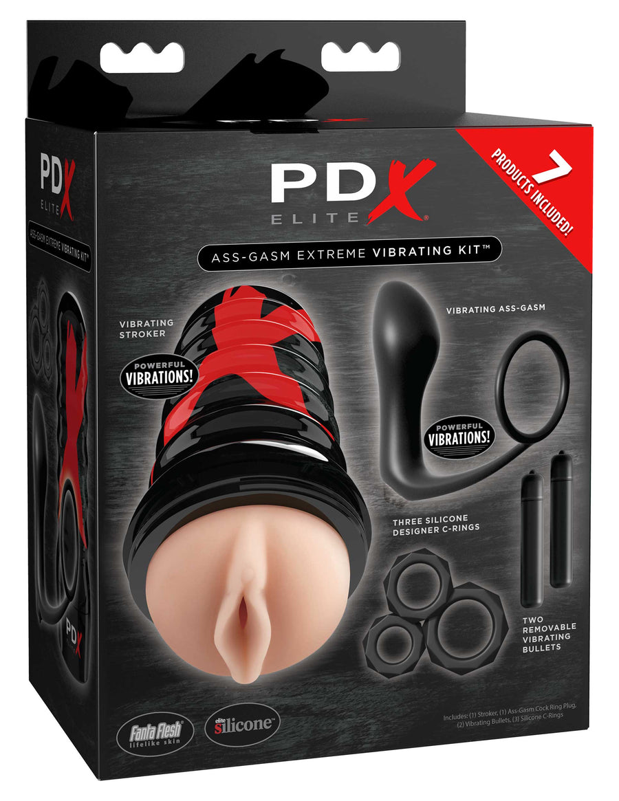 PDX ELITE Ass-gasm Vibrating Kit