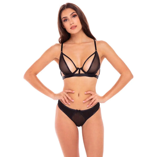 womens lingerie M/L New in Town 2-Piece Bra and Panty Set Rene Rofe  New in Town 2-Piece Bra and Panty Set | Hugz and Kizzez