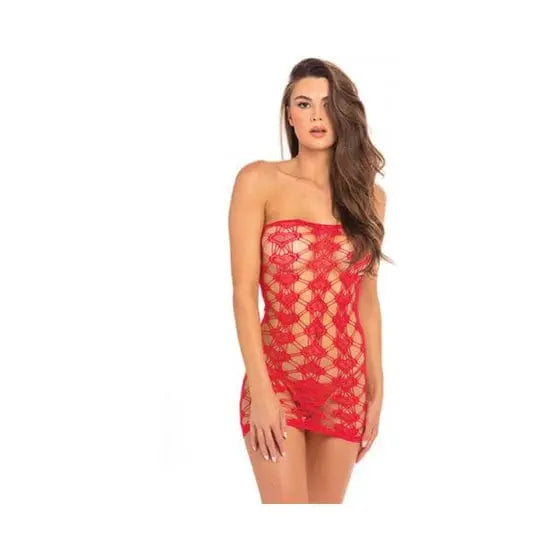 womens lingerie Rene Rofe Queen Of Hearts Tube Dress Red 1X-3X Rene Rofe Rene Rofe Queen Of Hearts Tube Dress Red 1X-3X - Hugz and Kizzez