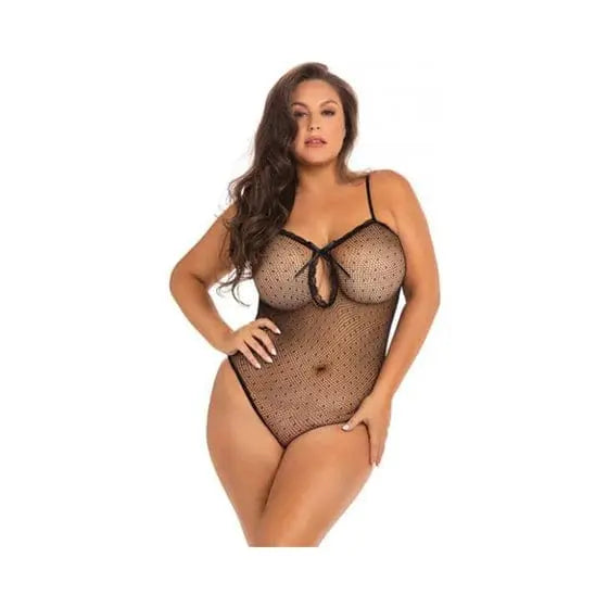 womens lingerie Undone See Through Bodysuit Black O/s Rene Rofe Undone See Through Bodysuit Black O/s - Hugz and Kizzez