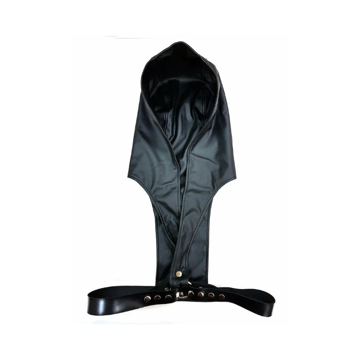 Rouge Harness Hoodi Faux Leather Hood