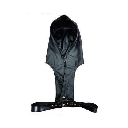 Rouge Harness Hoodi Faux Leather Hood