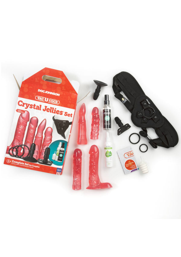 Vac-U-Lock Crystal Jellies Set - Pink