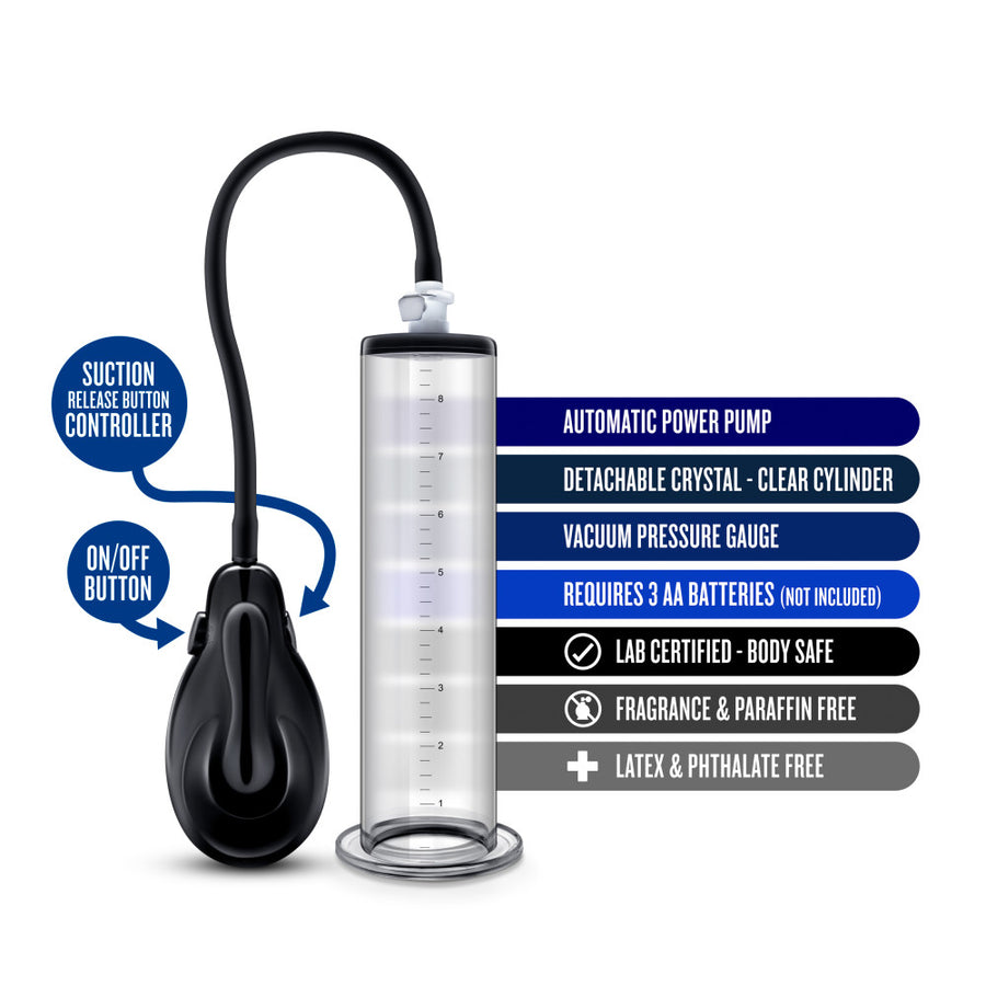 Performance - Vx9 Auto Penis Pump - Clear